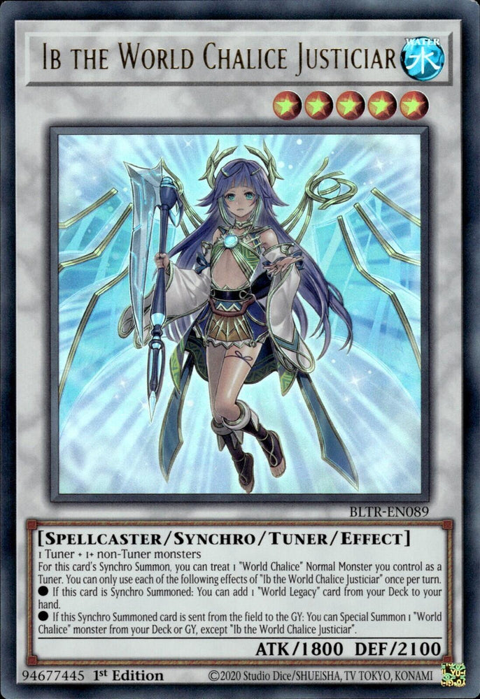 Ib the World Chalice Justiciar [BLTR-EN089] Ultra Rare Yu-Gi-Oh!