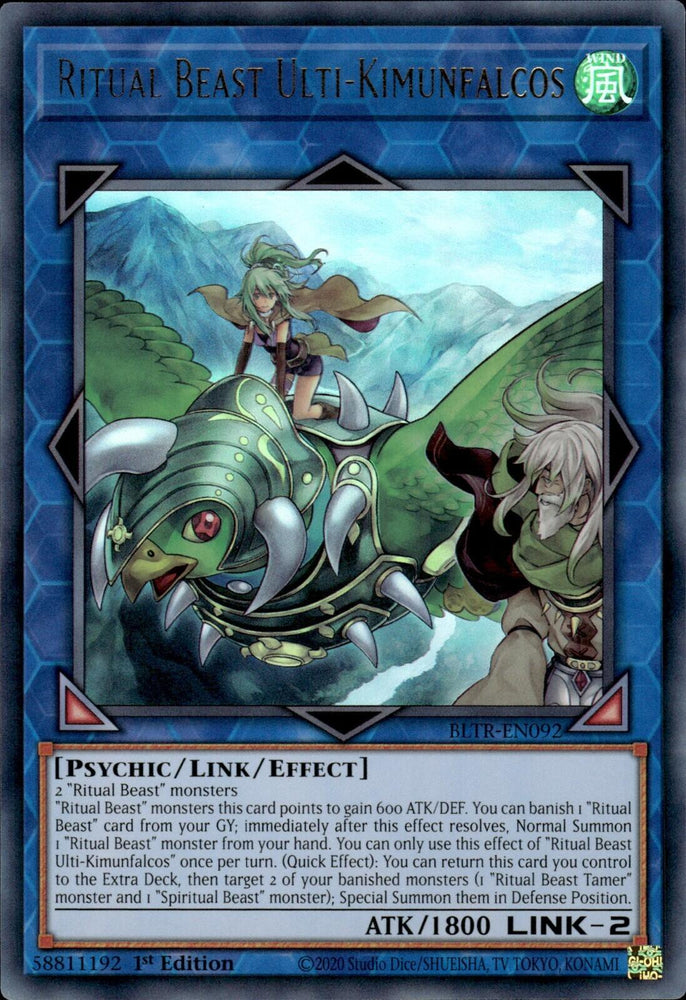 Ritual Beast Ulti-Kimunfalcos [BLTR-EN092] Ultra Rare Yu-Gi-Oh!