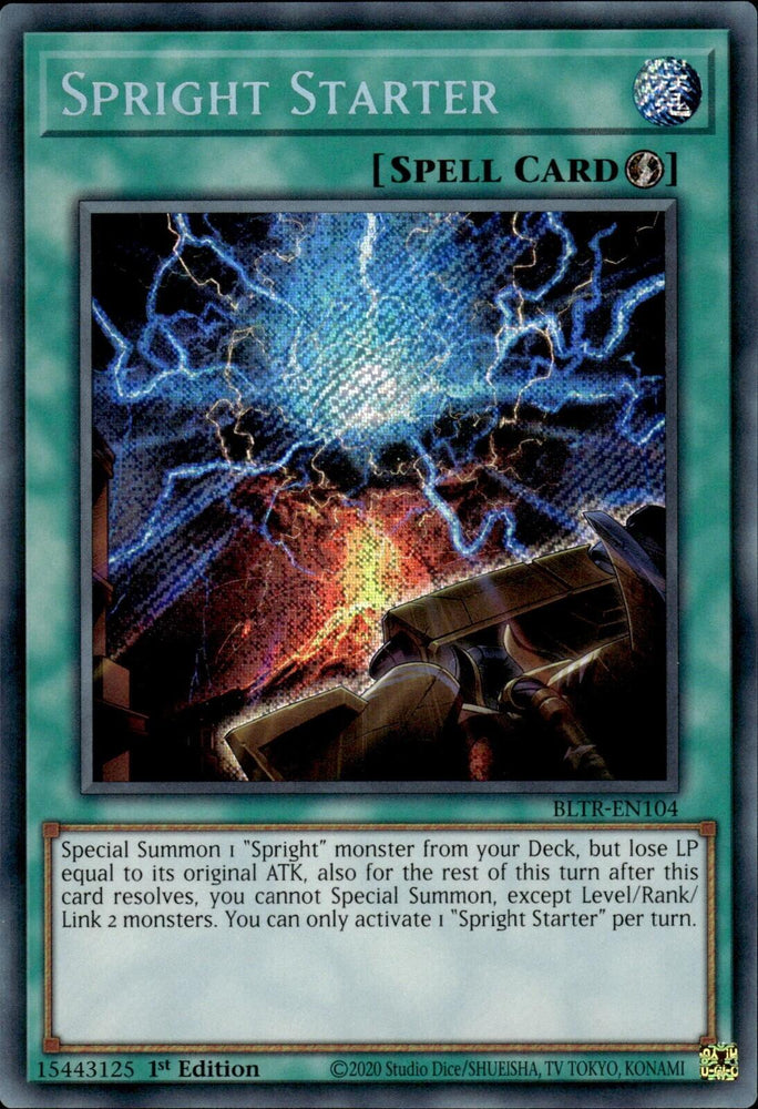 Spright Starter [BLTR-EN104] Secret Rare Yu-Gi-Oh!