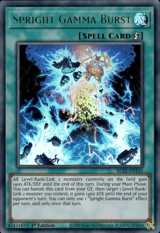 Spright Gamma Burst [BLTR-EN105] Ultra Rare Yu-Gi-Oh!