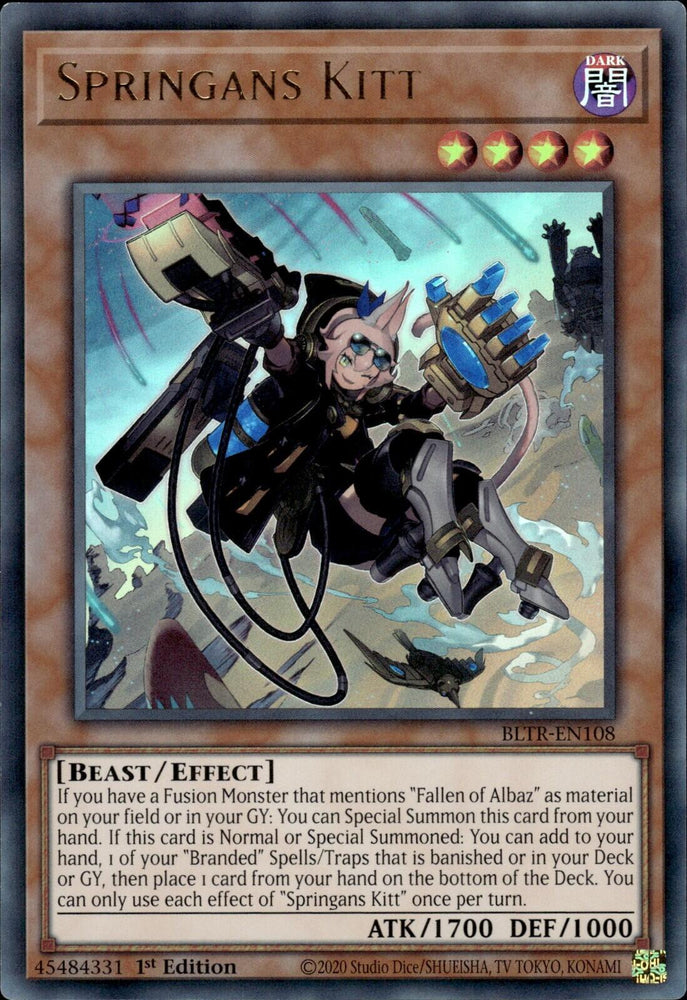Springans Kitt [BLTR-EN108] Ultra Rare Yu-Gi-Oh!