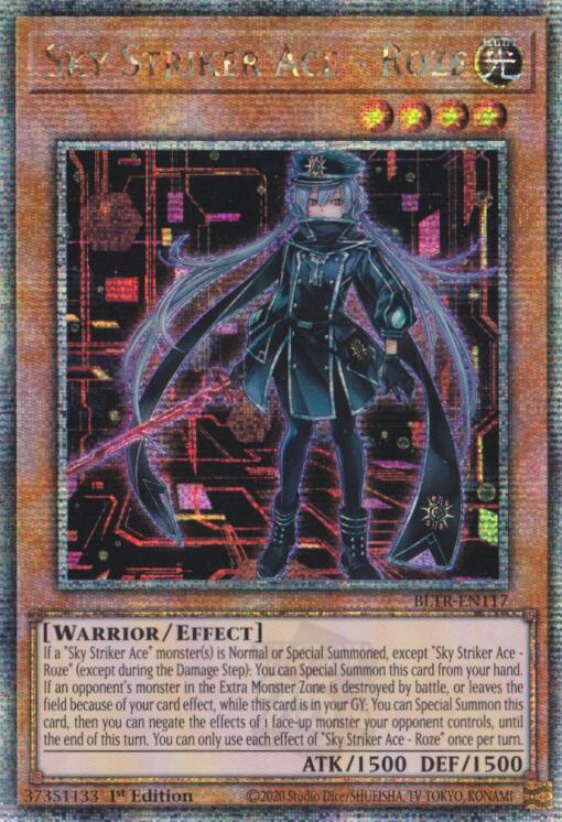 Sky Striker Ace - Roze (Alternate Art) (Quarter Century Secret Rare) [BLTR-EN117] Quarter Century Secret Rare Yu-Gi-Oh!