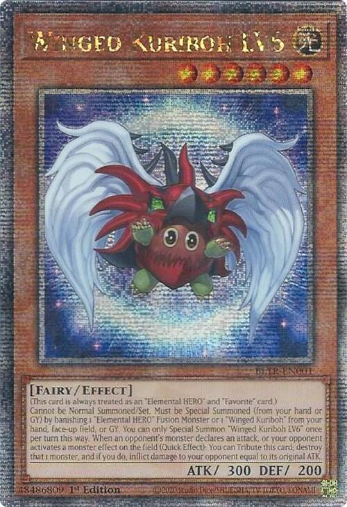Winged Kuriboh LV6 (Quarter Century Secret Rare) [BLTR-EN001] Quarter Century Secret Rare Yu-Gi-Oh!