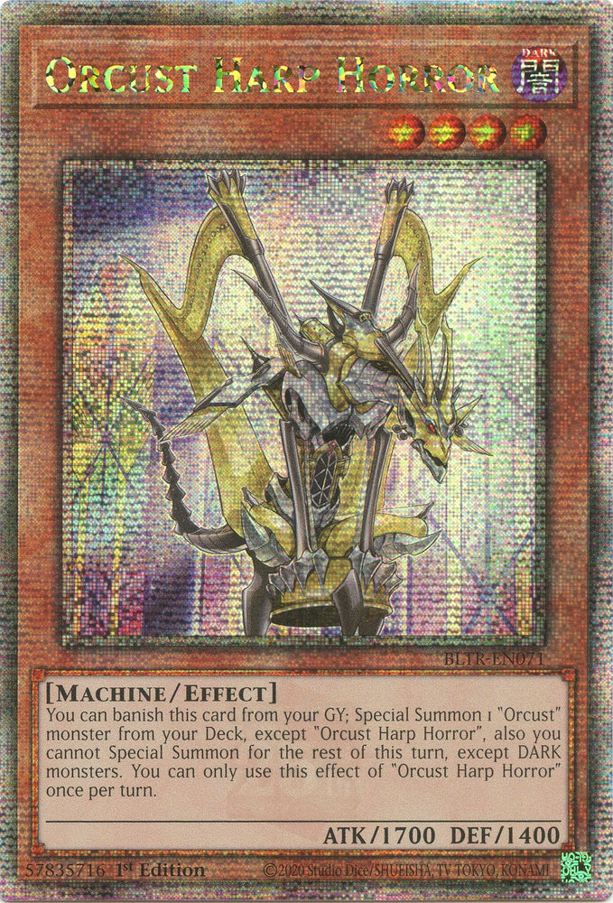 Orcust Harp Horror (Quarter Century Secret Rare) [BLTR-EN071] Quarter Century Secret Rare Yu-Gi-Oh!