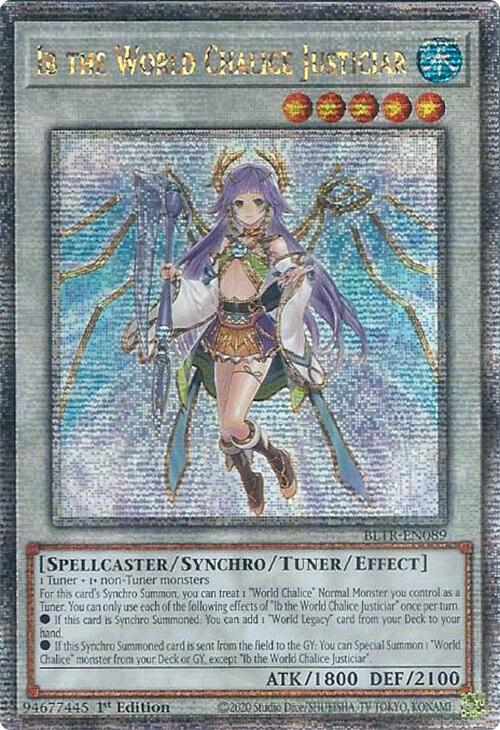 Ib the World Chalice Justiciar (Quarter Century Secret Rare) [BLTR-EN089] Quarter Century Secret Rare Yu-Gi-Oh!
