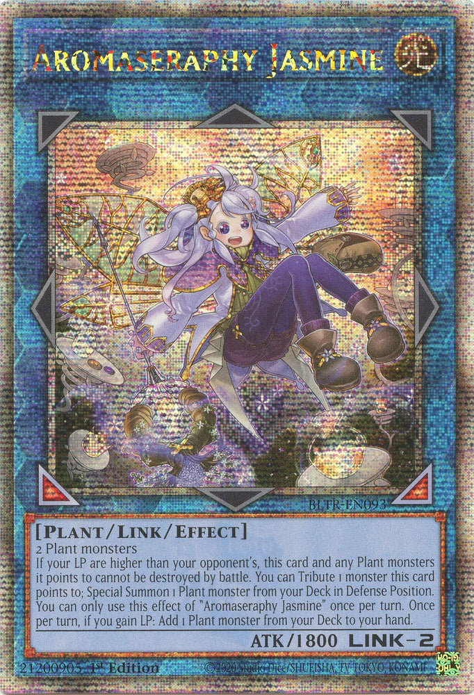 Aromaseraphy Jasmine (Quarter Century Secret Rare) [BLTR-EN093] Quarter Century Secret Rare Yu-Gi-Oh!