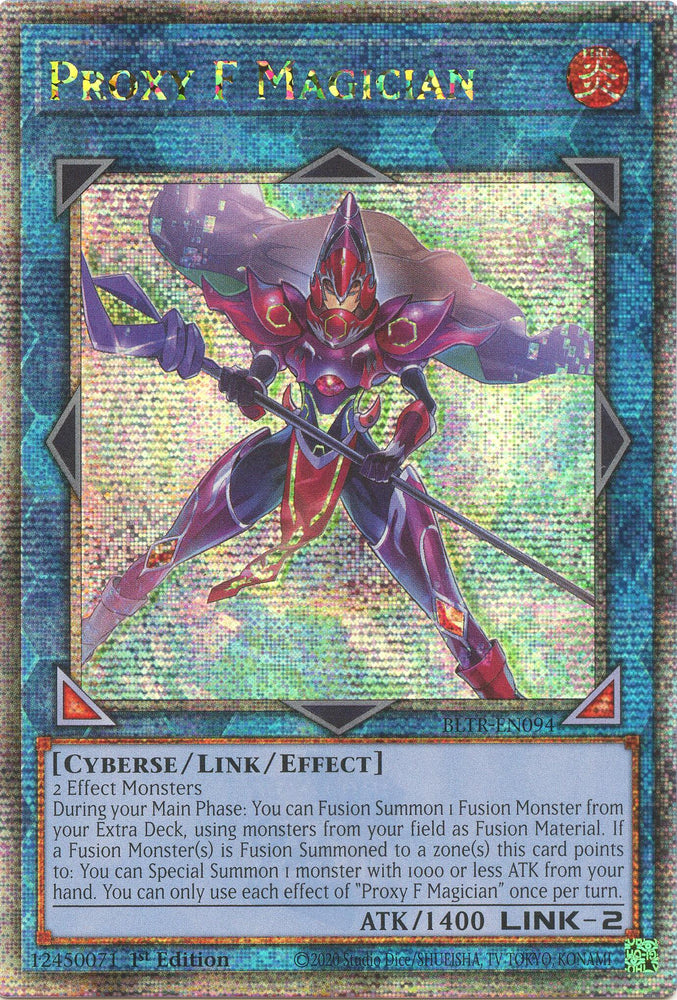 Proxy F Magician (Quarter Century Secret Rare) [BLTR-EN094] Quarter Century Secret Rare Yu-Gi-Oh!