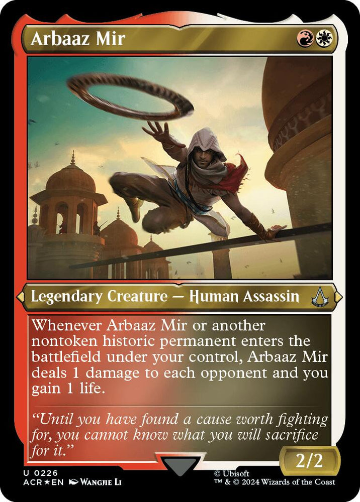 Arbaaz Mir (Foil Etched) [Assassin's Creed] Magic: The Gathering