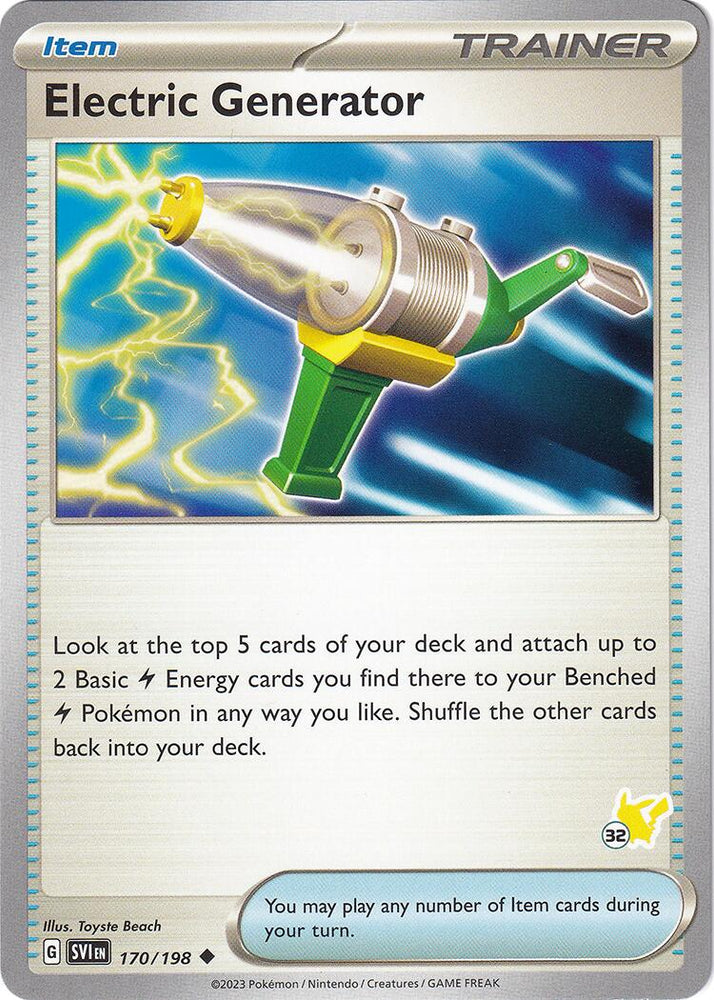 Electric Generator (170/198) (Pikachu Stamp #32) [Battle Academy 2024] Pokémon