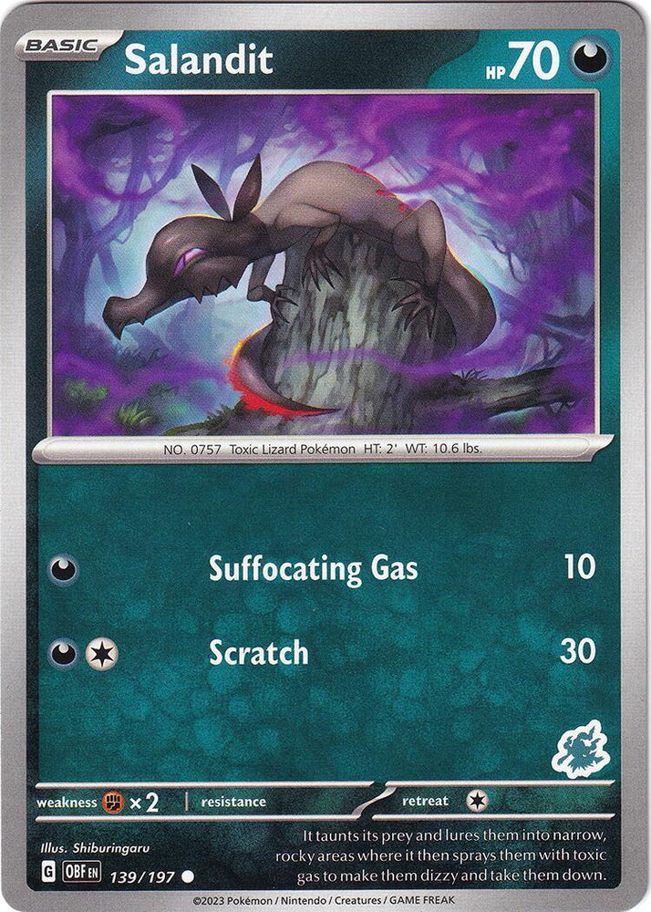 Salandit (139/197) (Darkrai Deck) [Battle Academy 2024] Pokémon