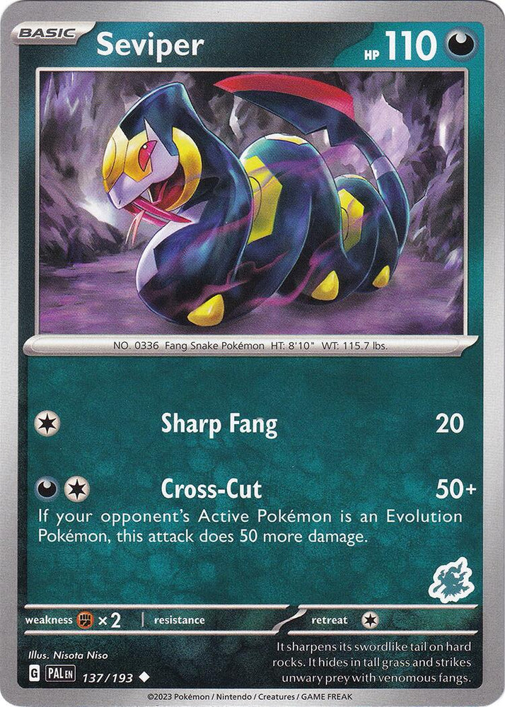 Seviper (137/193) (Darkrai Deck) [Battle Academy 2024] Pokémon