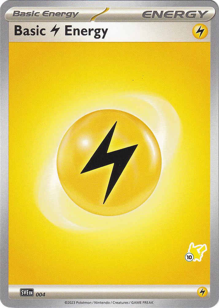 Basic Lightning Energy (004) (Pikachu Stamp #10) [Battle Academy 2024] Pokémon