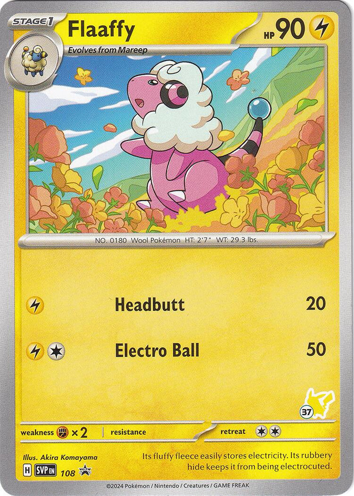 Flaaffy (108) (Pikachu Stamp #37) [Battle Academy 2024] Pokémon