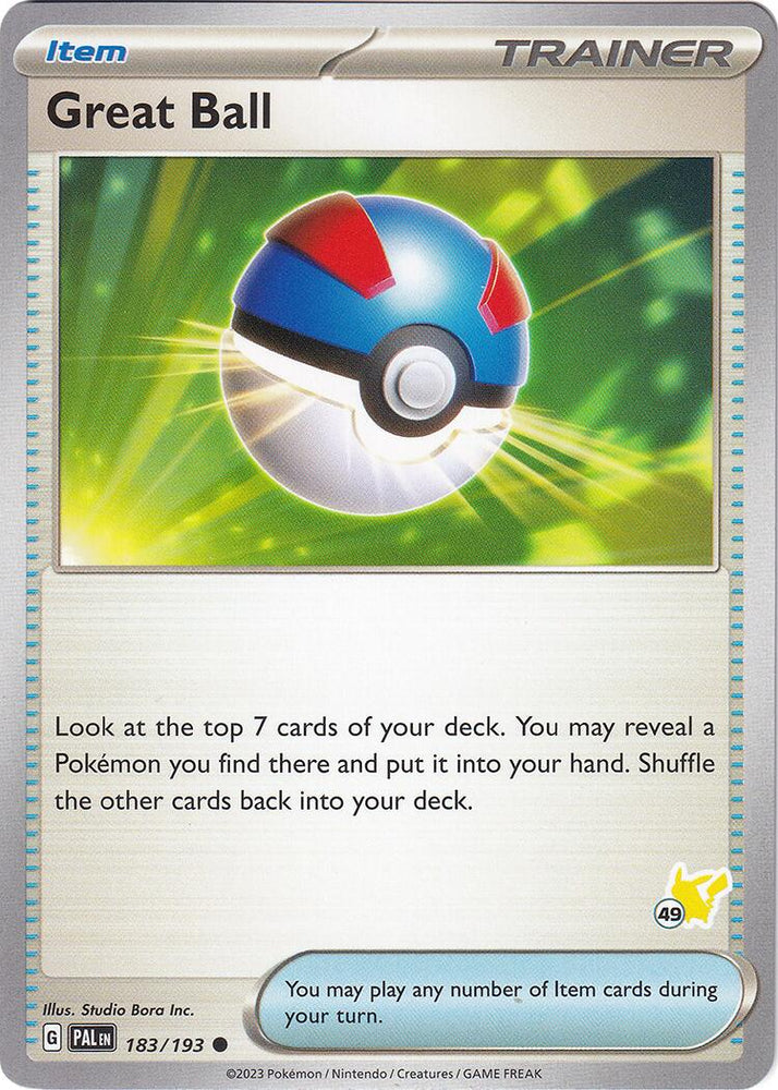Great Ball (183/193) (Pikachu Stamp #49) [Battle Academy 2024] Pokémon