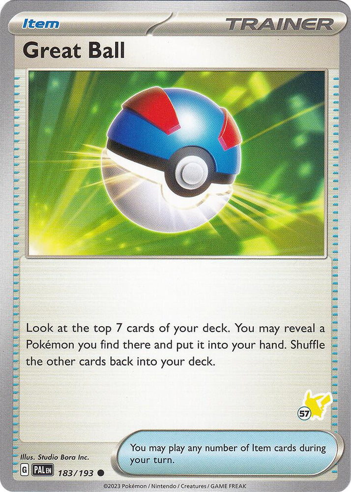 Great Ball (183/193) (Pikachu Stamp #57) [Battle Academy 2024] Pokémon