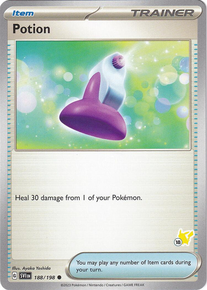 Potion (188/192) (Pikachu Stamp #18) [Battle Academy 2024] Pokémon