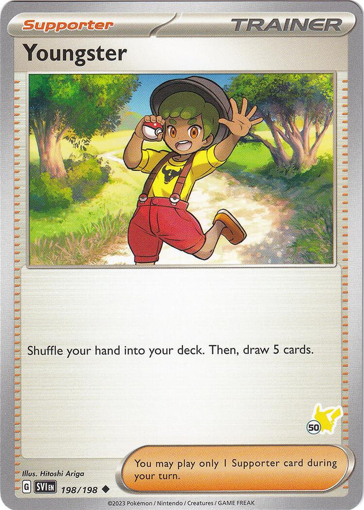 Youngster (198/198) (Pikachu Stamp #50) [Battle Academy 2024] Pokémon