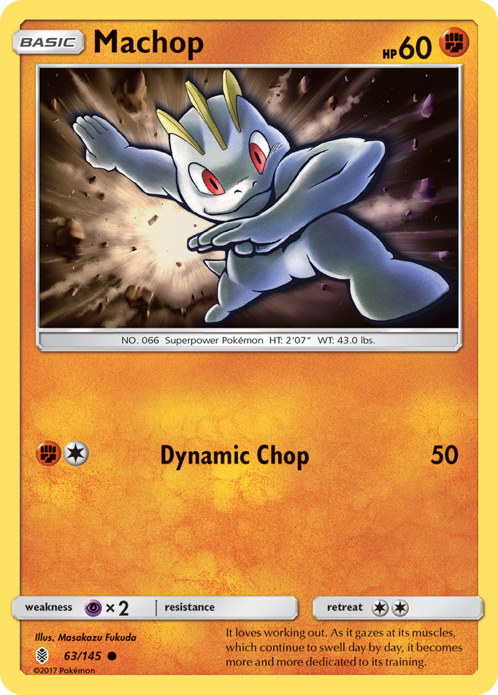 Machop (63/145) [Sun & Moon: Guardians Rising] Pokémon