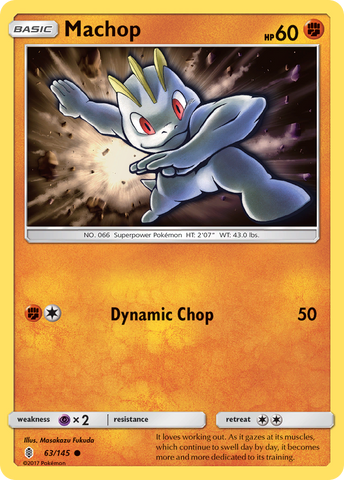 Machop (63/145) [Sun & Moon: Guardians Rising] Pokémon