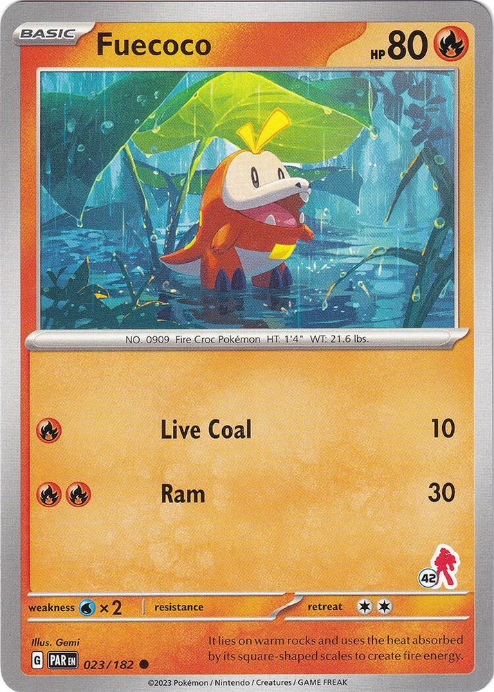 Fuecoco (023/182) (Armarouge Stamp #42) [Battle Academy 2024] Pokémon