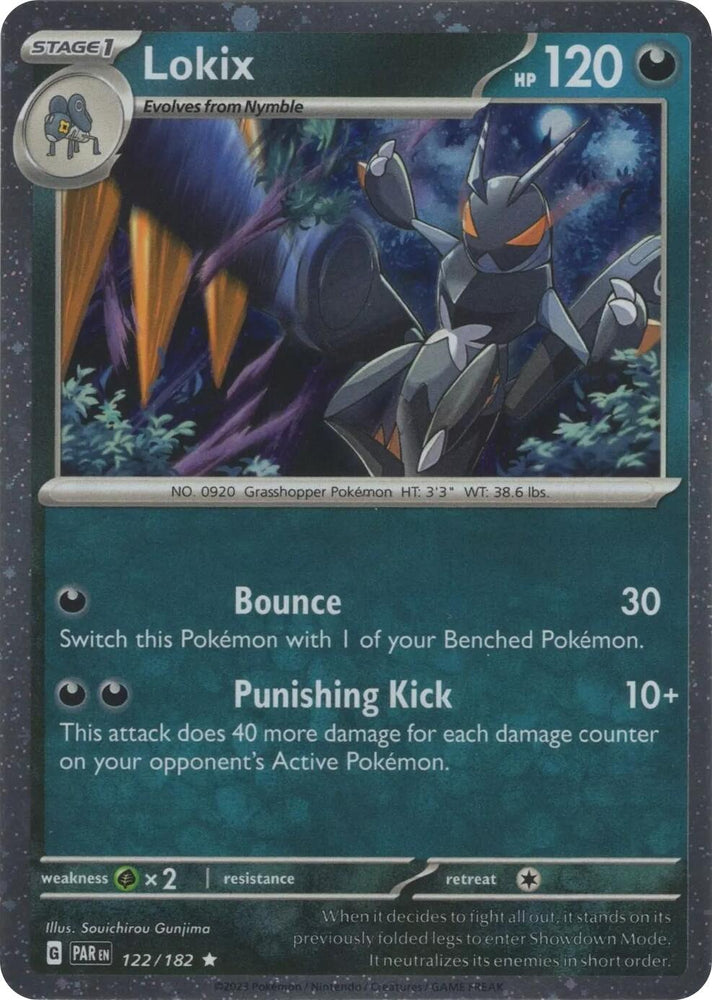 Lokix (122/182) (Cosmos Holo) [Scarlet & Violet: Paradox Rift] Pokémon