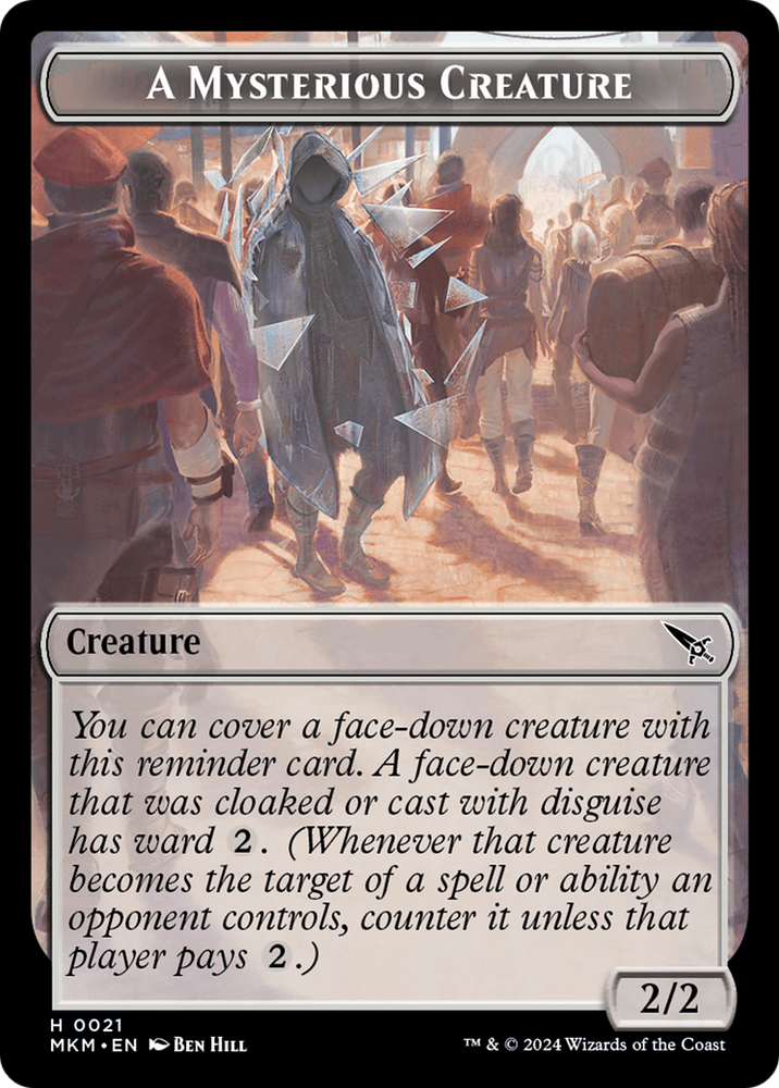 Assassin // A Mysterious Creature Double-Sided Token [Assassin's Creed Tokens] Magic: The Gathering