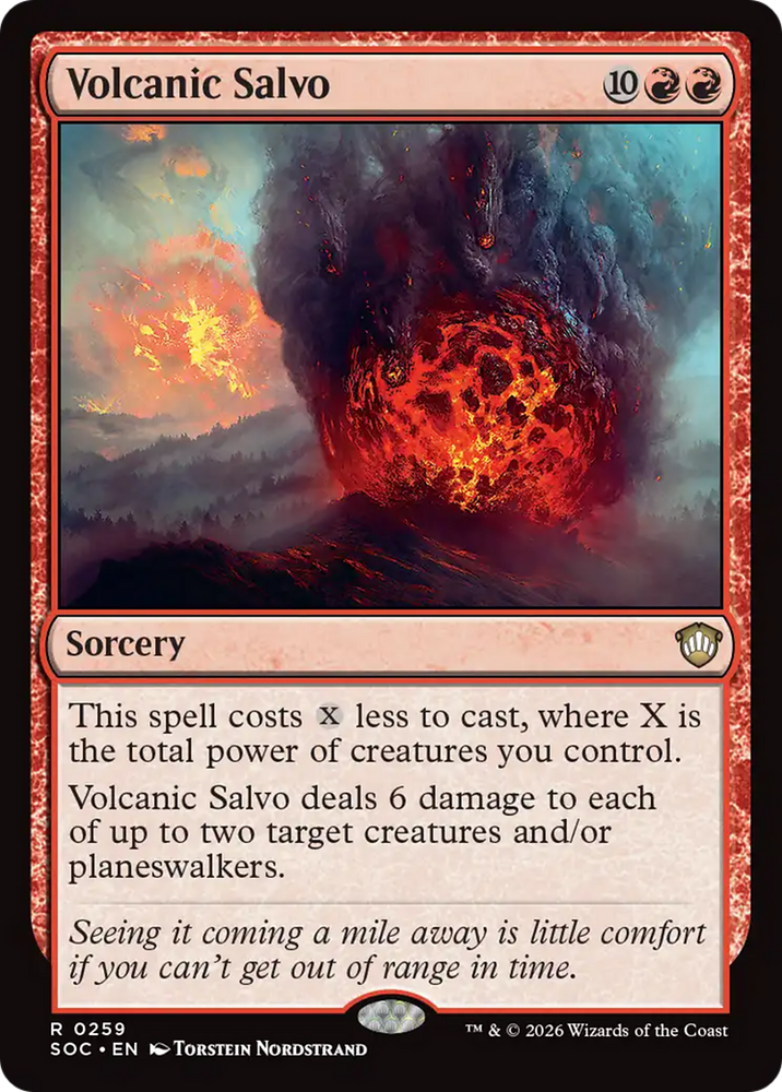 Volcanic Salvo [Secrets of Strixhaven Commander] Magic: The Gathering