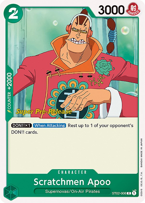 Scratchmen Apoo [Super Pre-Release Starter Deck: Worst Generation] Bandai