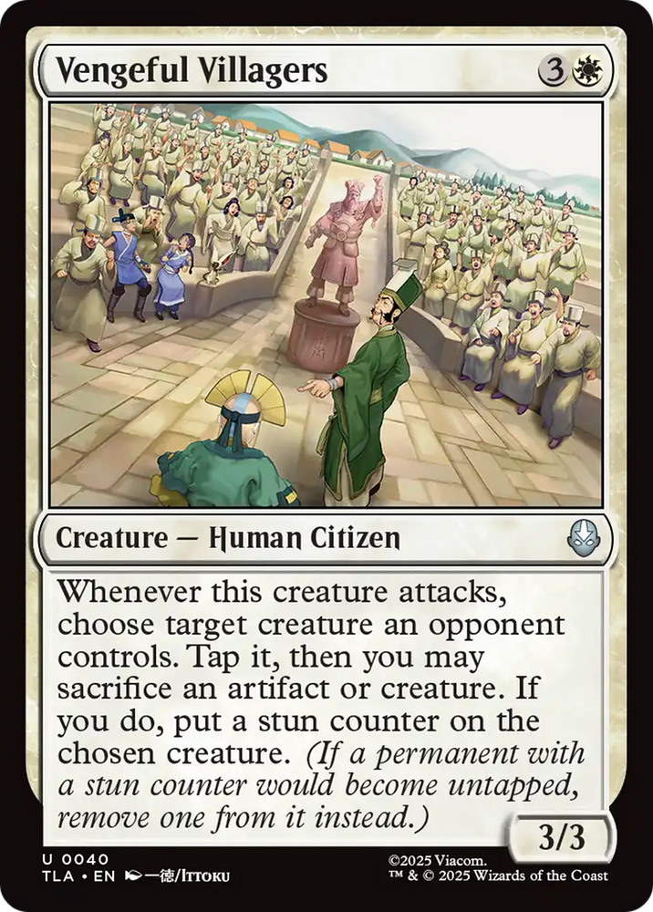Vengeful Villagers [Avatar: The Last Airbender] Magic: The Gathering