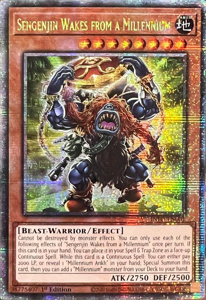 Sengenjin Wakes from a Millennium (Quarter Century Secret Rare) [INFO-EN001] Quarter Century Secret Rare Yu-Gi-Oh!