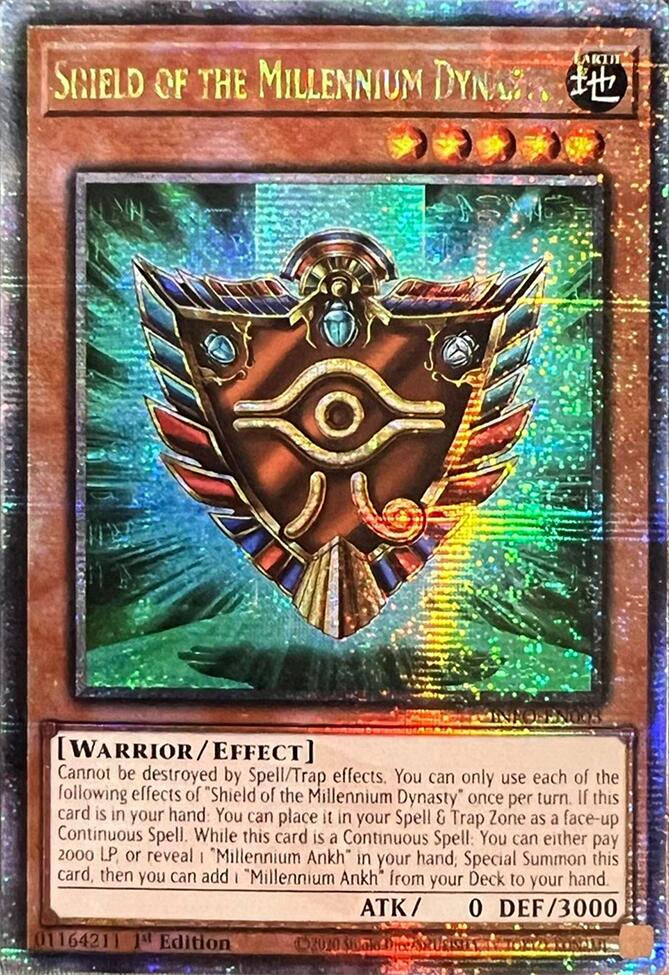 Shield of the Millennium Dynasty (Quarter Century Secret Rare) [INFO-EN003] Quarter Century Secret Rare Yu-Gi-Oh!
