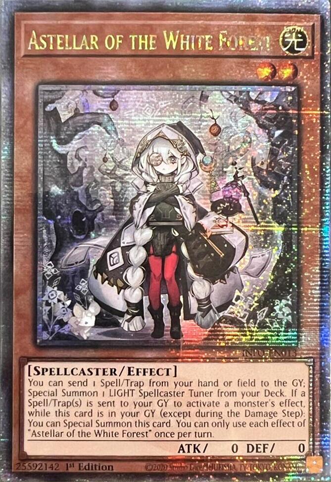 Astellar of the White Forest (Quarter Century Secret Rare) [INFO-EN013] Quarter Century Secret Rare Yu-Gi-Oh!