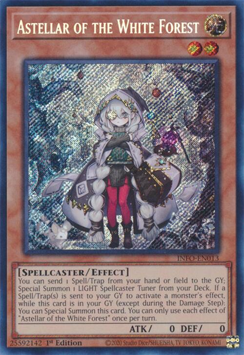 Astellar of the White Forest [INFO-EN013] Secret Rare Yu-Gi-Oh!