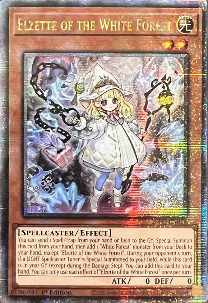 Elzette of the White Forest (Quarter Century Secret Rare) [INFO-EN014] Quarter Century Secret Rare Yu-Gi-Oh!