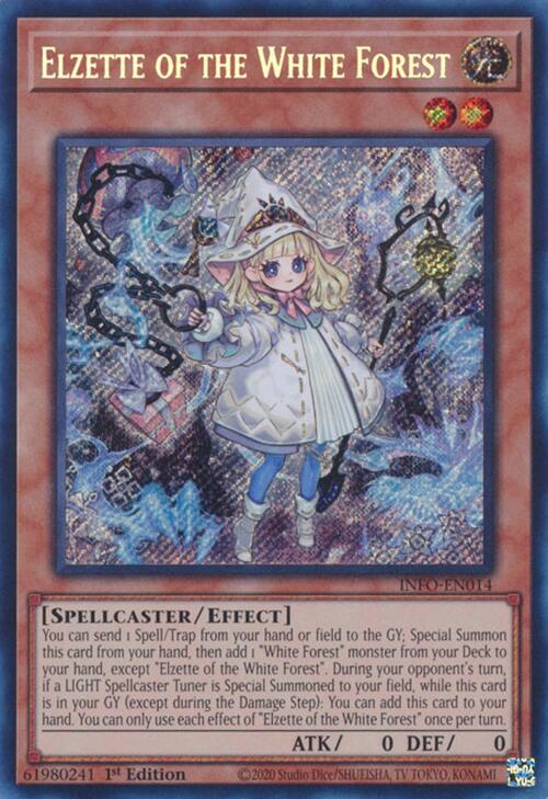 Elzette of the White Forest [INFO-EN014] Secret Rare Yu-Gi-Oh!