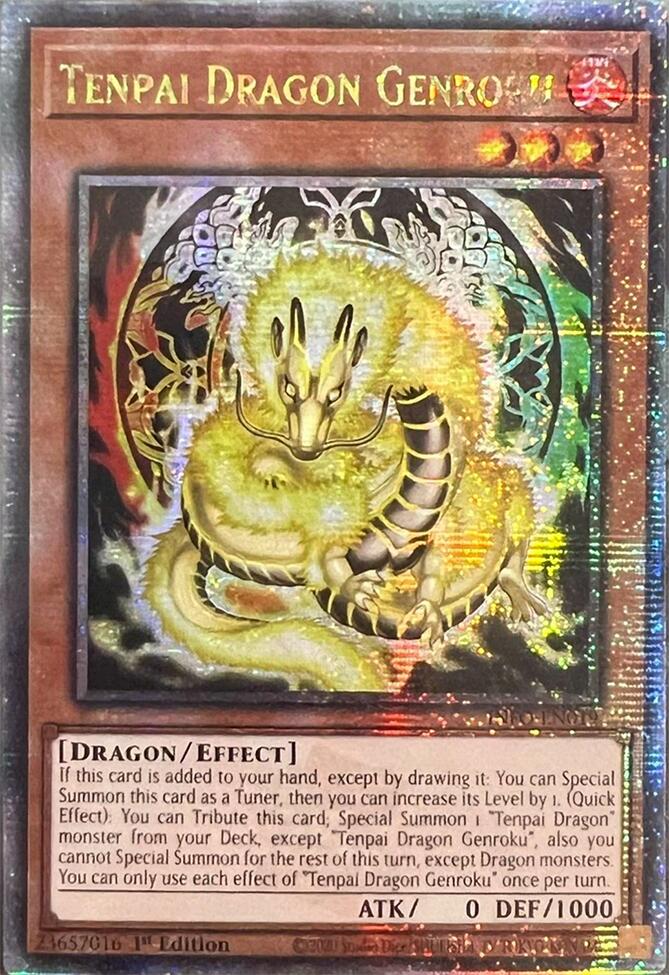 Tenpai Dragon Genroku (Quarter Century Secret Rare) [INFO-EN019] Quarter Century Secret Rare Yu-Gi-Oh!