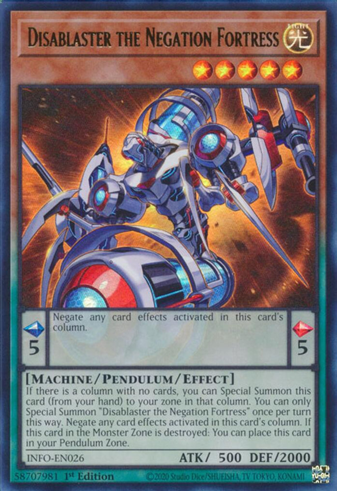 Disablaster the Negation Fortress [INFO-EN026] Ultra Rare Yu-Gi-Oh!
