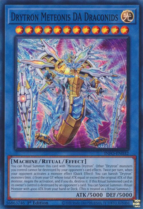 Drytron Meteonis DA Draconids [INFO-EN032] Super Rare Yu-Gi-Oh!