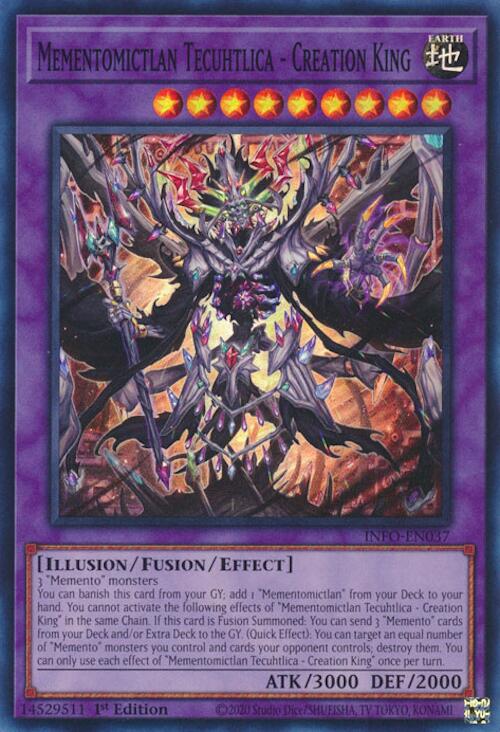 Mementomictlan Tecuhtlica - Creation King [INFO-EN037] Super Rare Yu-Gi-Oh!