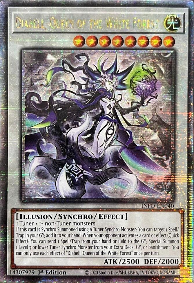 Diabell, Queen of the White Forest (Quarter Century Secret Rare) [INFO-EN040] Quarter Century Secret Rare Yu-Gi-Oh!