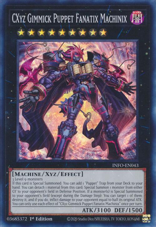 CXyz Gimmick Puppet Fanatix Machinix [INFO-EN043] Super Rare Yu-Gi-Oh!