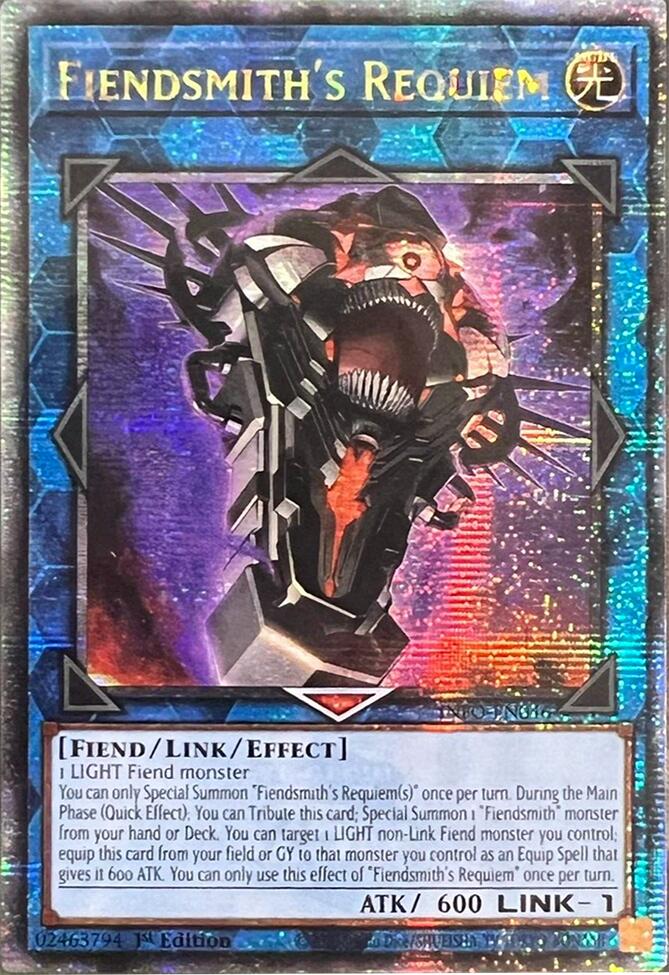 Fiendsmith's Requiem (Quarter Century Secret Rare) [INFO-EN046] Quarter Century Secret Rare Yu-Gi-Oh!