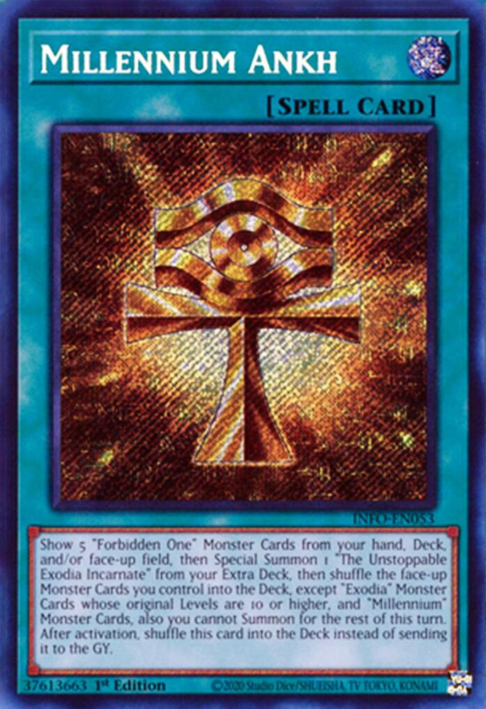 Millennium Ankh [INFO-EN053] Secret Rare Yu-Gi-Oh!