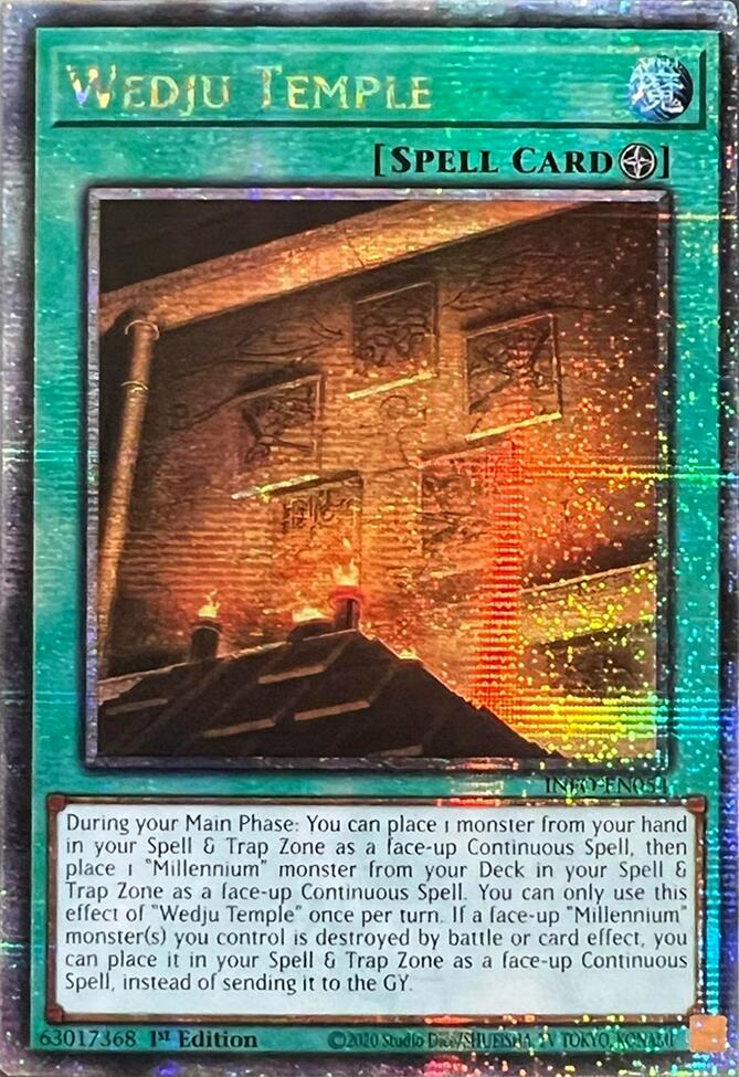 Wedju Temple (Quarter Century Secret Rare) [INFO-EN054] Quarter Century Secret Rare Yu-Gi-Oh!