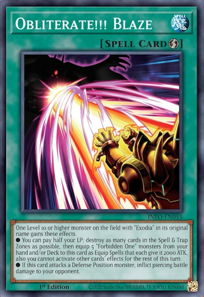 Obliterate!!! Blaze [INFO-EN055] Super Rare Yu-Gi-Oh!