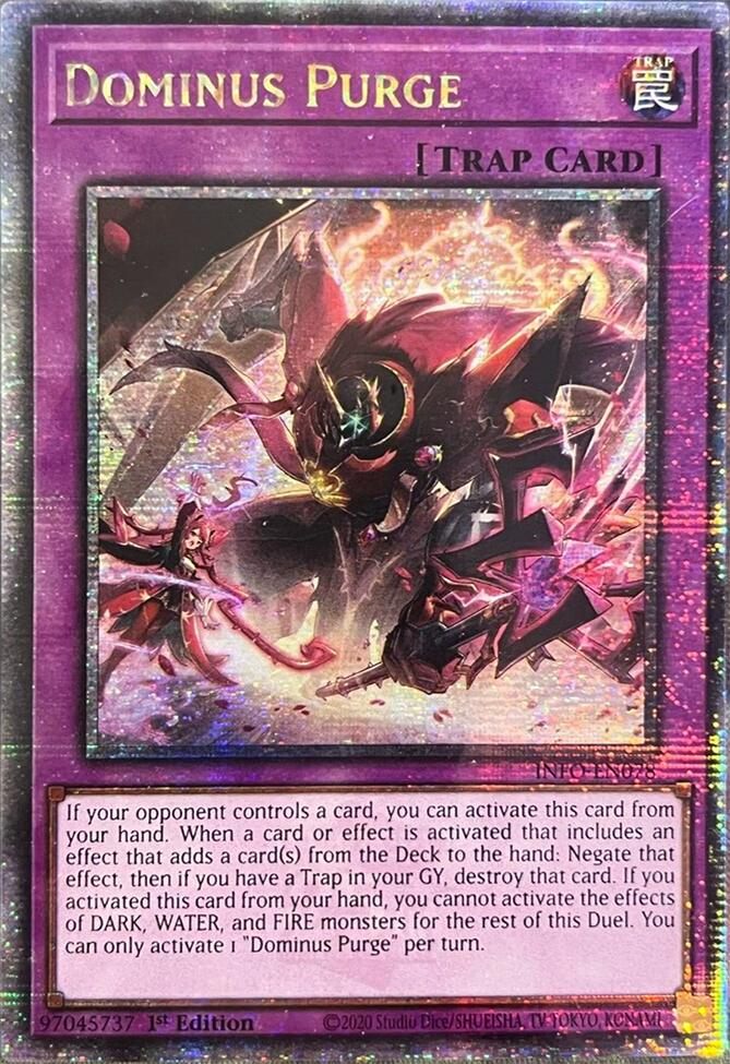 Dominus Purge (Quarter Century Secret Rare) [INFO-EN078] Quarter Century Secret Rare Yu-Gi-Oh!