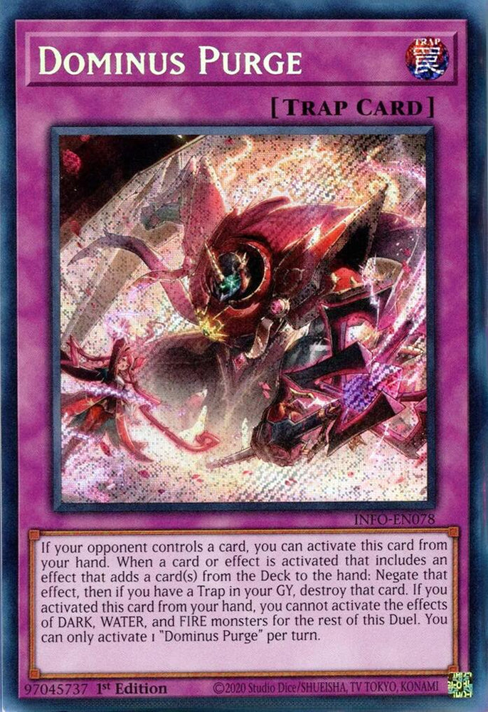 Dominus Purge [INFO-EN078] Secret Rare Yu-Gi-Oh!