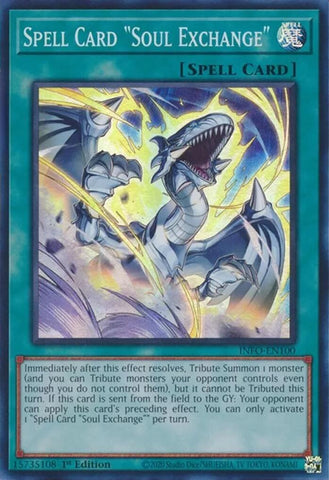 Spell Card "Soul Exchange" [INFO-EN100] Super Rare Yu-Gi-Oh!