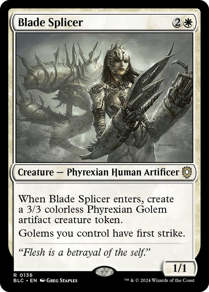 Blade Splicer [Bloomburrow Commander] Magic: The Gathering