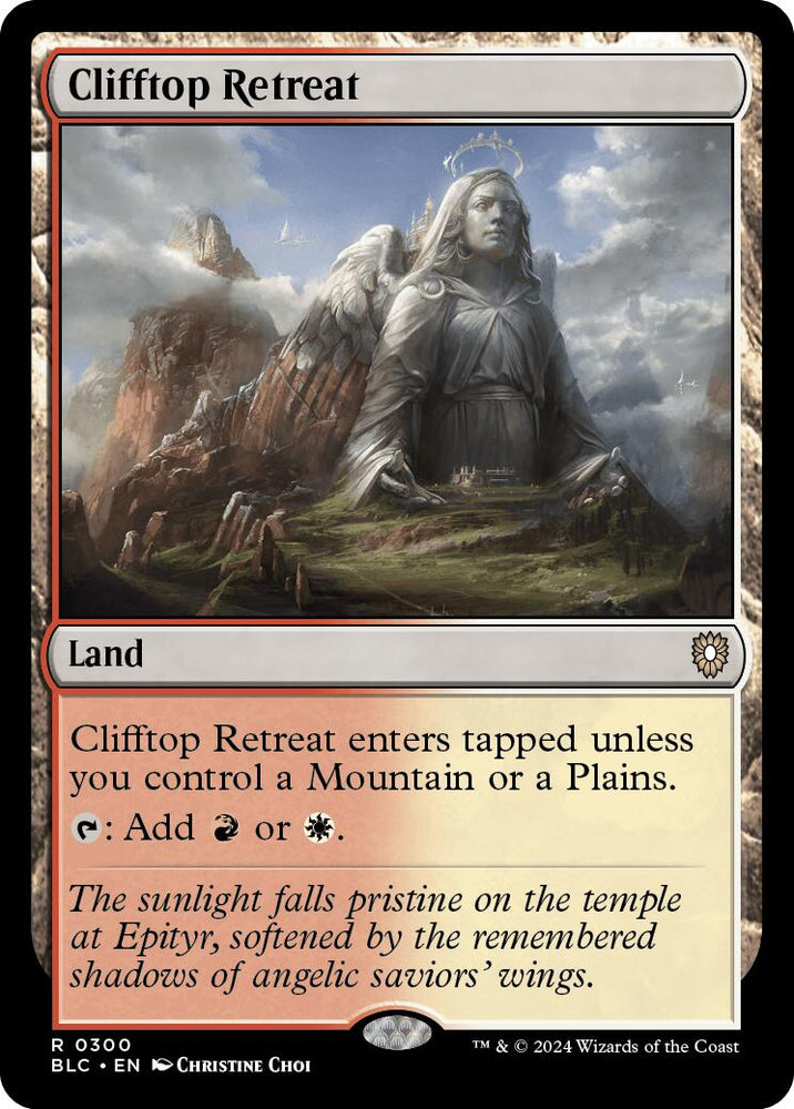 Clifftop Retreat [Bloomburrow Commander] Magic: The Gathering
